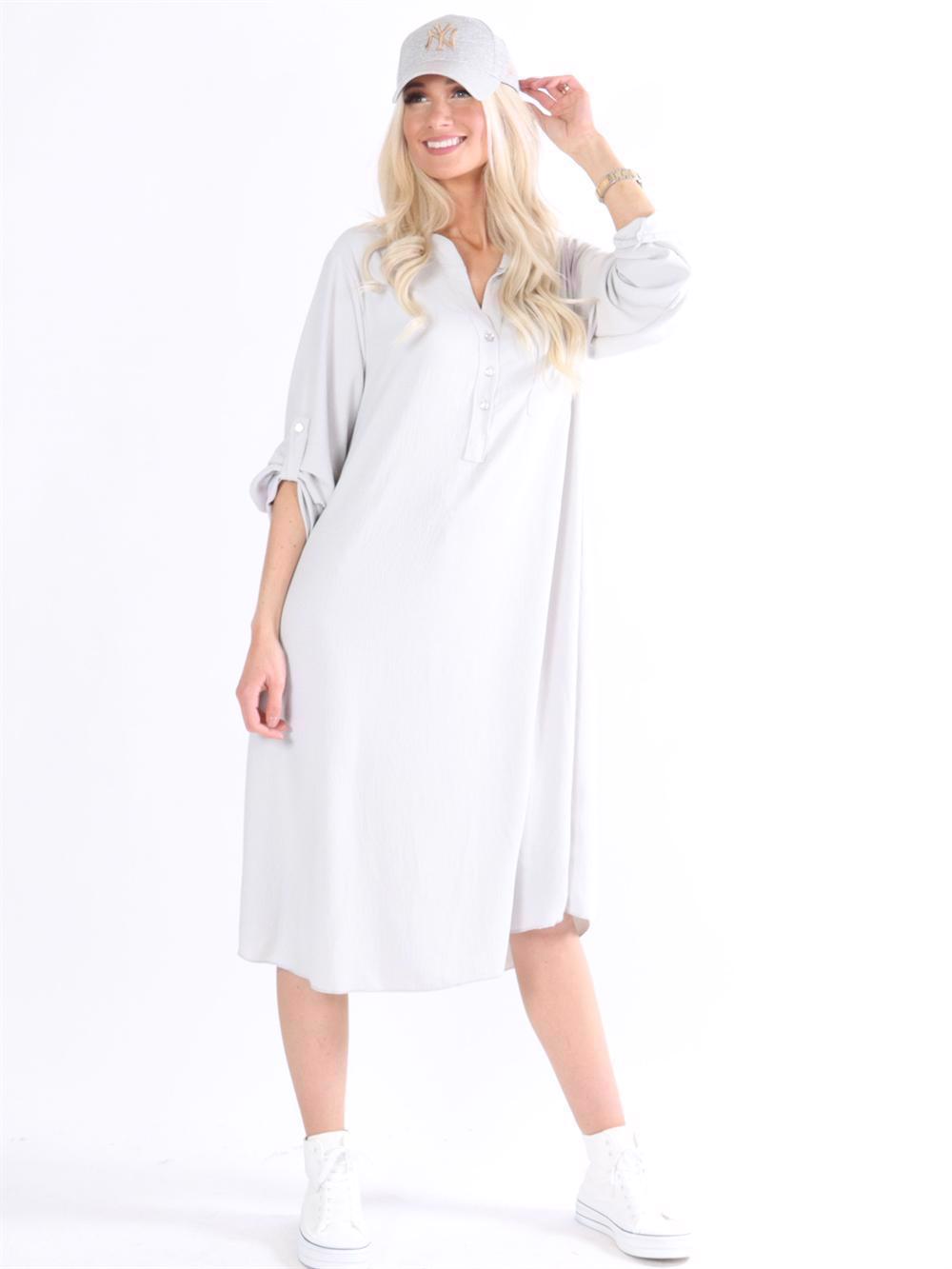 Cookie - Plain skjortekjole